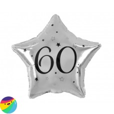 Folija balon - 60 Srebrna Zvezda